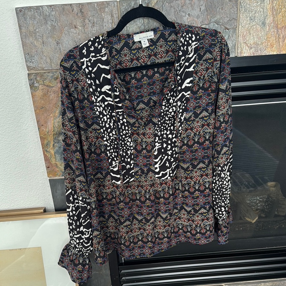 Allison Joy Black and White Blouse